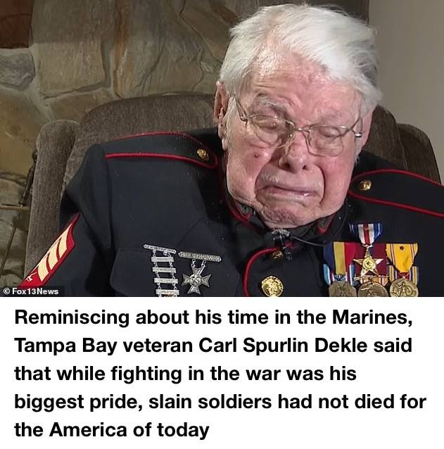 100yr Old WWII Vet Breaks Down In Tears; This Is Not The America We ...